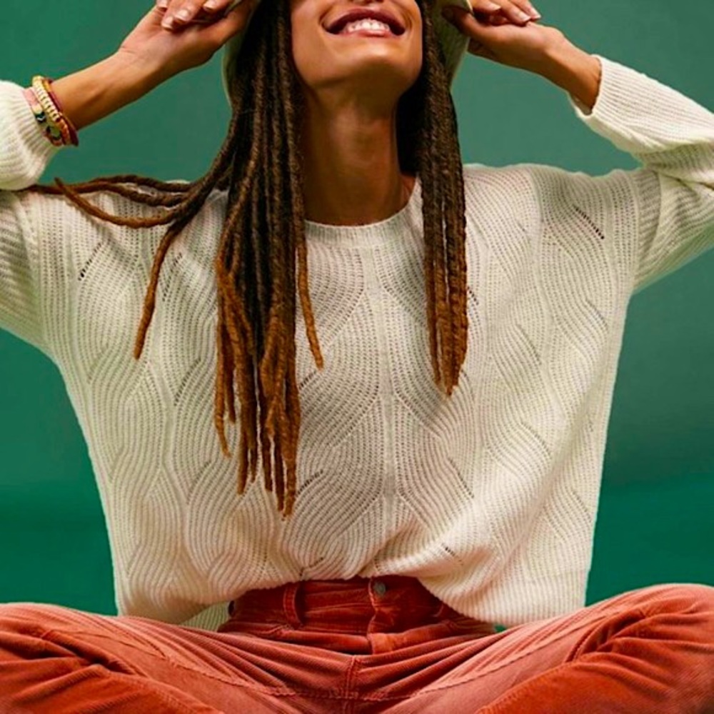 Anthropologie Keely Cable Knit Sweater